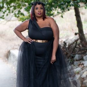 One Shoulder Mermaid Gown